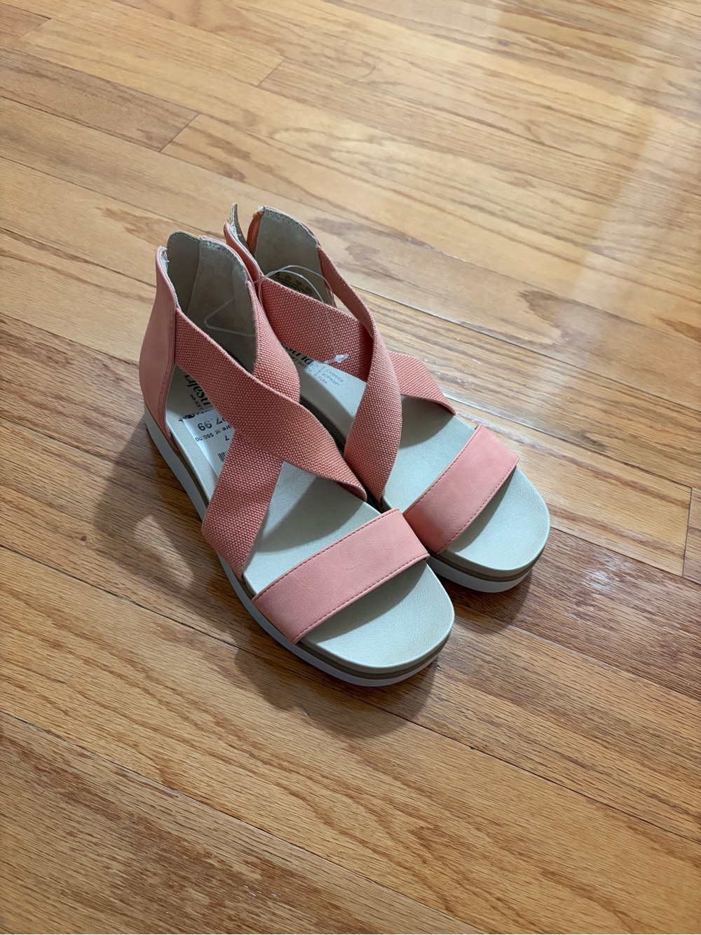 Women's Coral Elastic Crisscross Platform Sandals